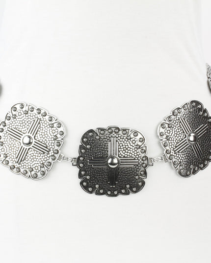 Women’s Medallion Chain Belt with Cross Design ABB MLT 1010