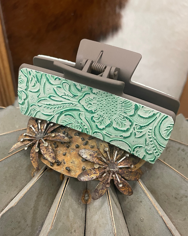 Cowgirl Tooled Hair Clip