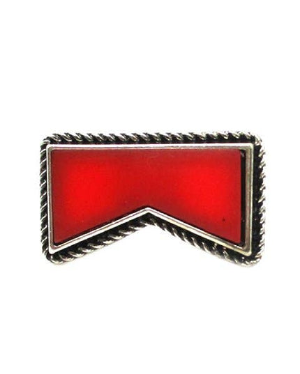 Western Red Cigarette Cuff Ring