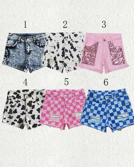 Sibling Baby Girls Denim Shorts Bottom