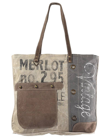 LC-KB317 Tote Upcycled Canvas Ladies Bag