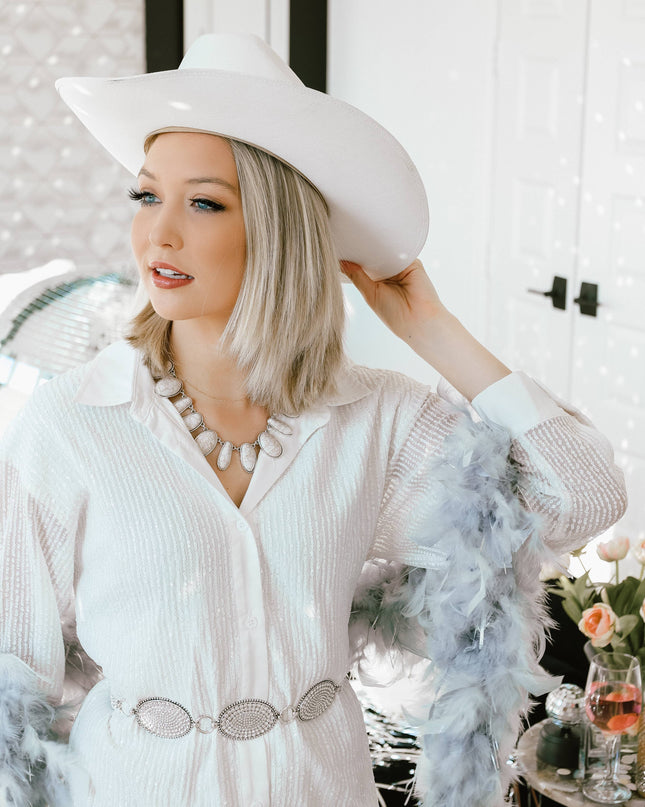 Not so rough around the edges cream stone necklace