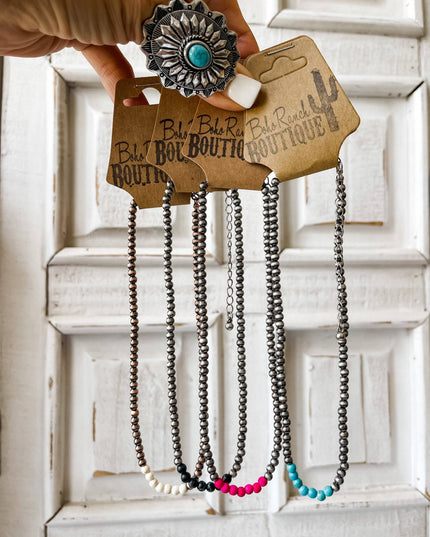 Western Navajo Bead Choker Necklace