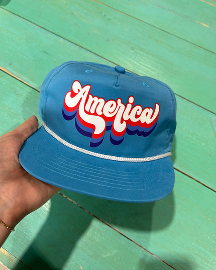 Retro America Trucker Hat | 4th Of July Hats | USA | Hats