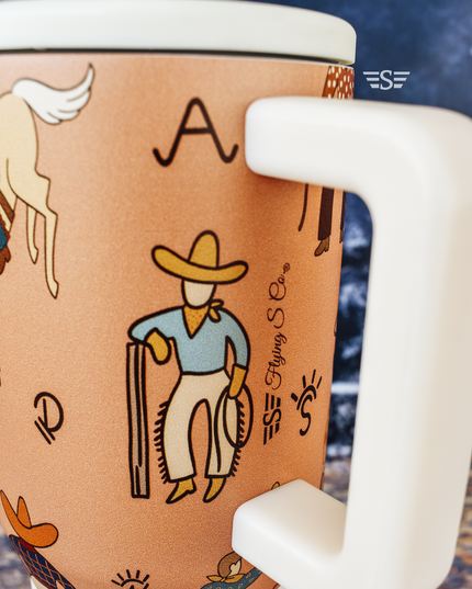 Life of a Cowboy Flip Lid Tumbler