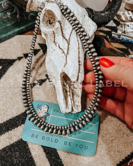 Western Pearl Layered Mini Necklace