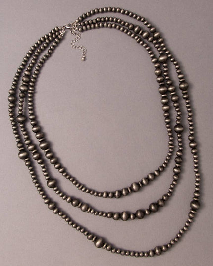 Western Multi-Strand Beaded Necklace