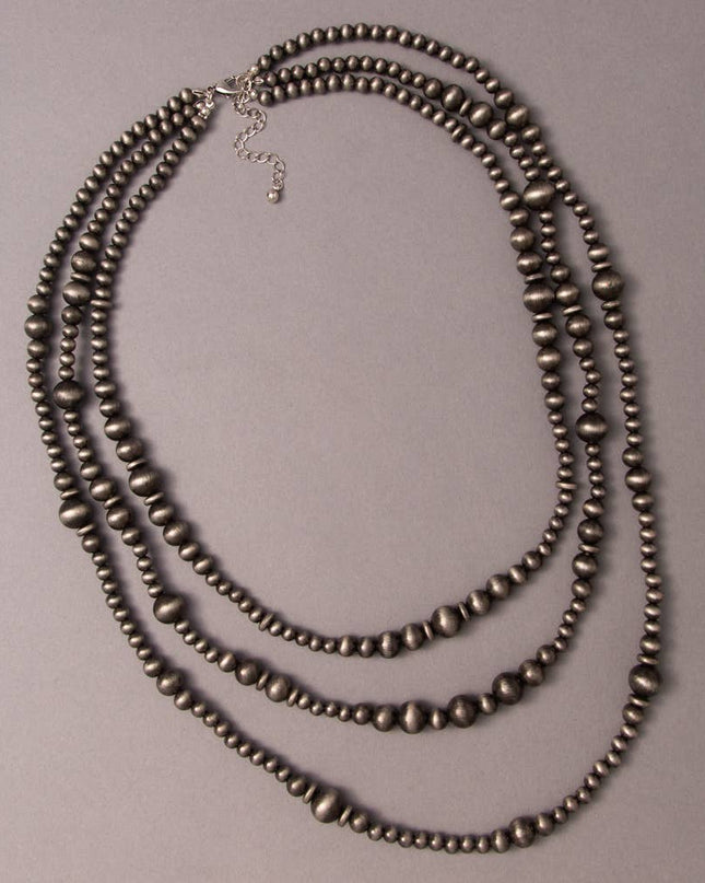Western Multi-Strand Beaded Necklace