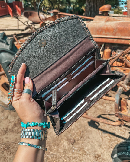 The Elva Cowhide Wallet a Haute Southern Hyde