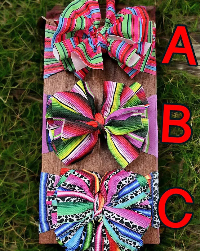 Big Tassel Printed Fashion Headband for Kids
