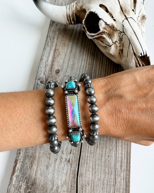 WESTERN STYLE BEADED BRACELET SET