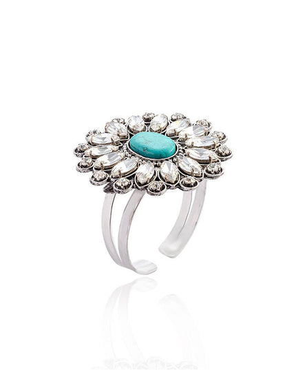 Jeweled Prairie Flower Bracelet