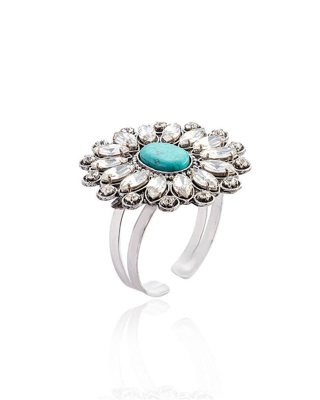 Jeweled Prairie Flower Bracelet
