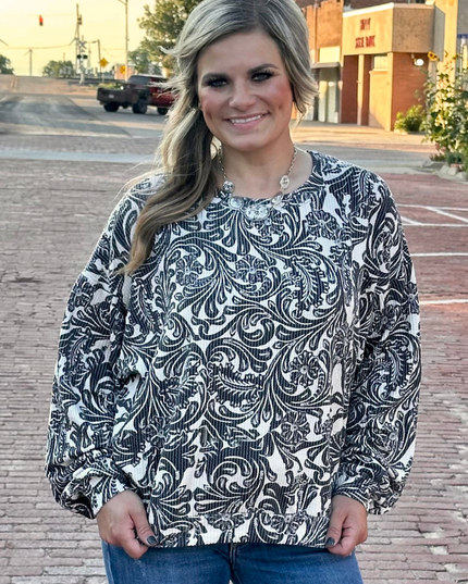 Tooled In Love Sweater Top