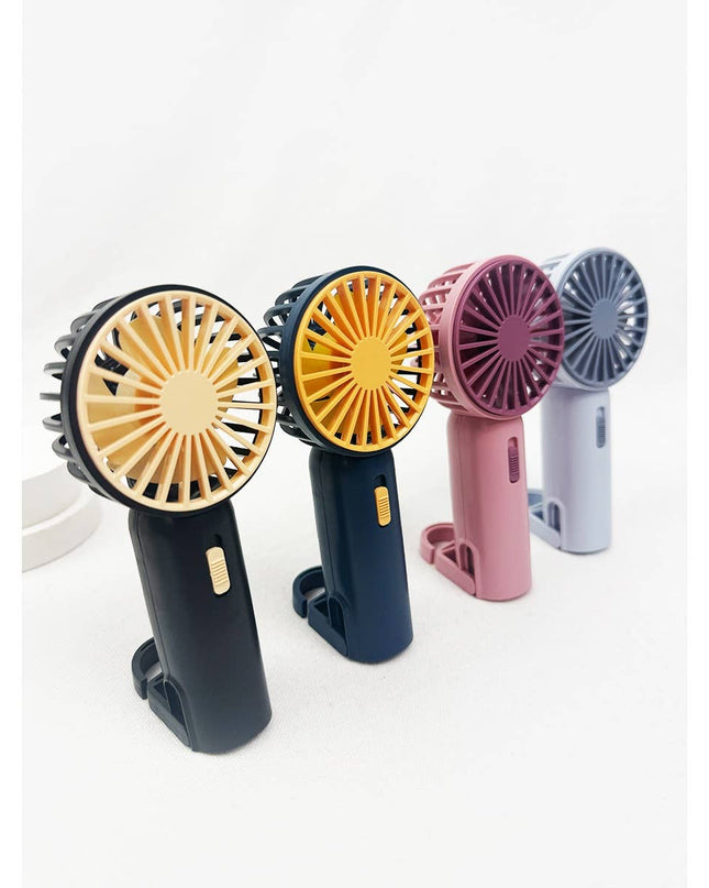 Portable Hand Fan with Pull out Stand