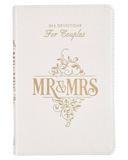 Devotional for Mr. & Mrs. White Faux Leather