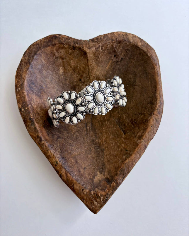 Western Concho Stone Stretch Bracelet