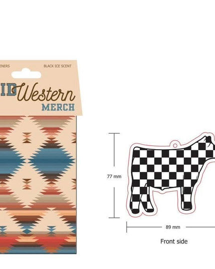 Checkerboard Show Steer Air Freshener