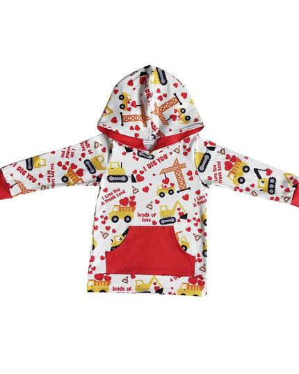 Valentines Boys Hoodie Top
