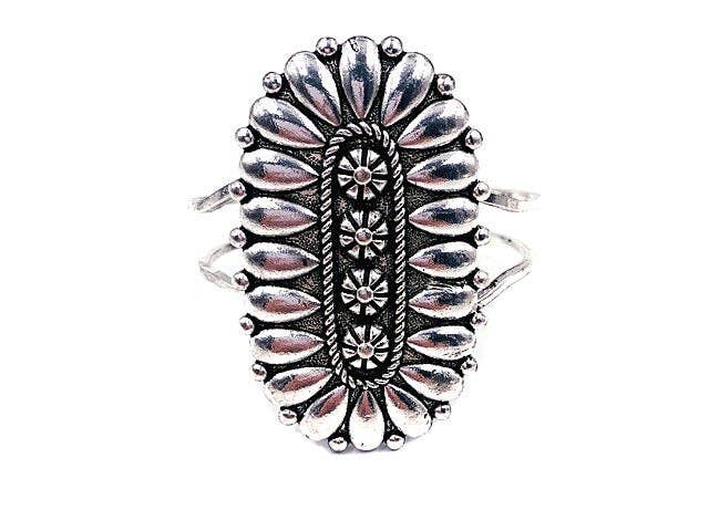 Western Oval Concho Hinge Bracelet