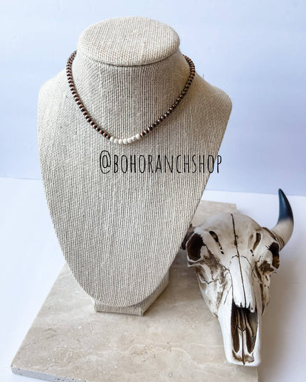 Western Navajo Bead Choker Necklace