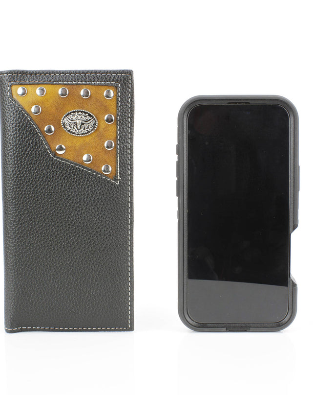 Rodeo Wallet with Bison Head Concho VL880