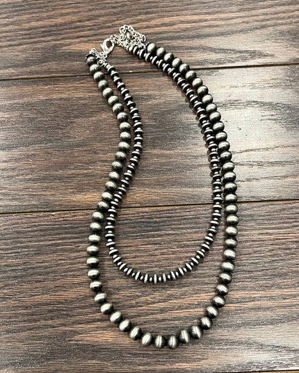 736652, 24" Handmade Navajo Bead Necklace