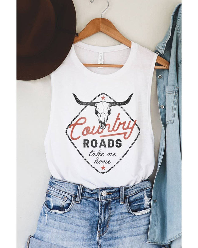 COUNTRY ROADS GRAPHIC TANK TOP