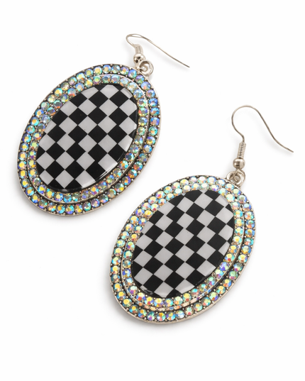 Wild Card Checkmate Statement Earrings