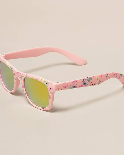 Kids Colorful Butterfly Pattern Sunglasses