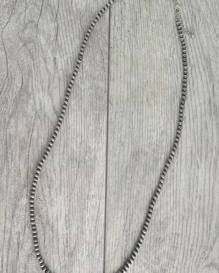 Western Navajo Pearl Beaded Long Necklace