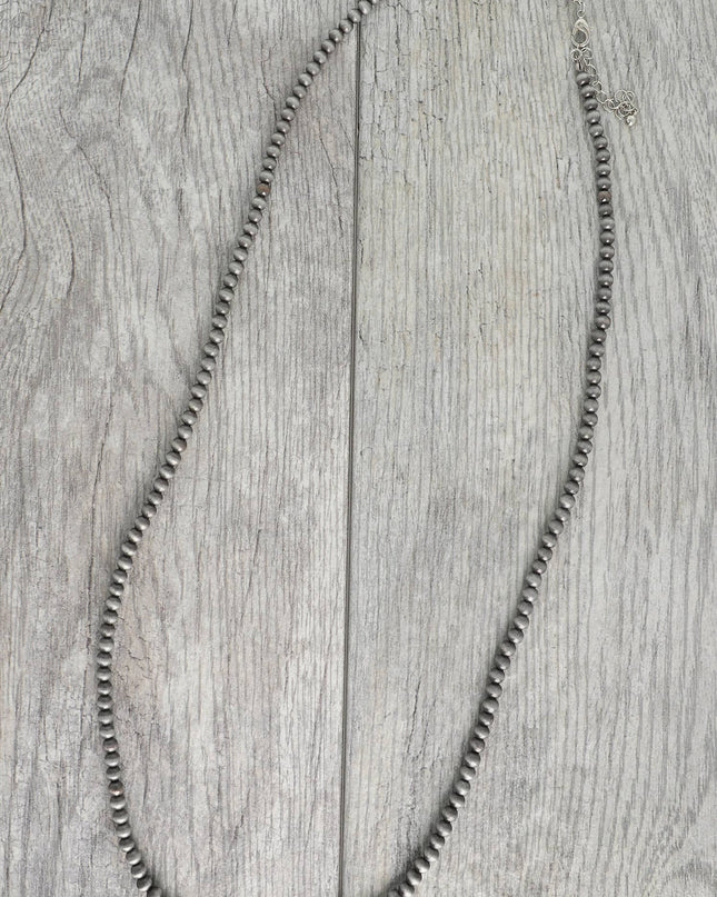 Western Navajo Pearl Beaded Long Necklace