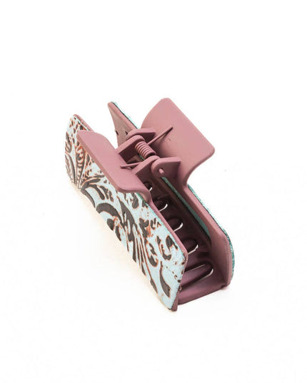 High Vista Hair Comb Clip In Peach and Brown