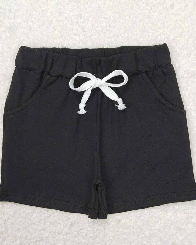 Baby Boys Summer Black Pockets Cotton Bottoms Shorts