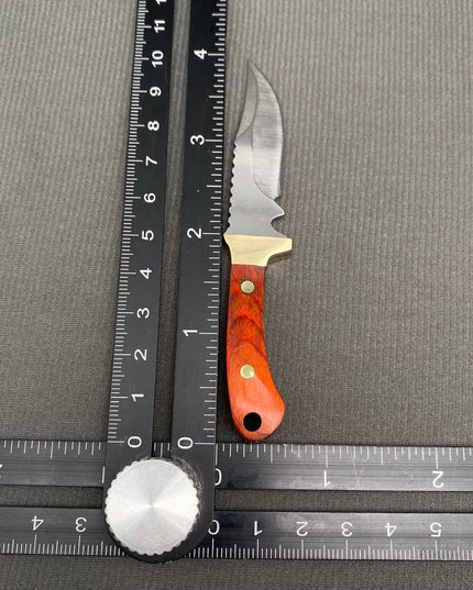 Portable Wooden Handle Mini Stainless Steel Knife With Cover