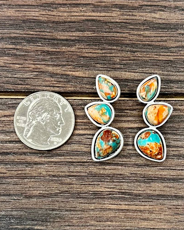 726496, Gemstone Stud Earrings