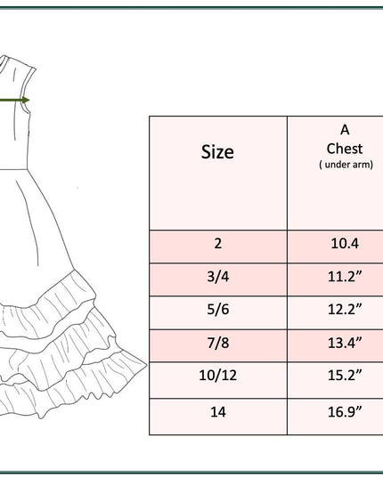 Girls Pink Rose 3 Ruffle Spring Summer Easter Dress