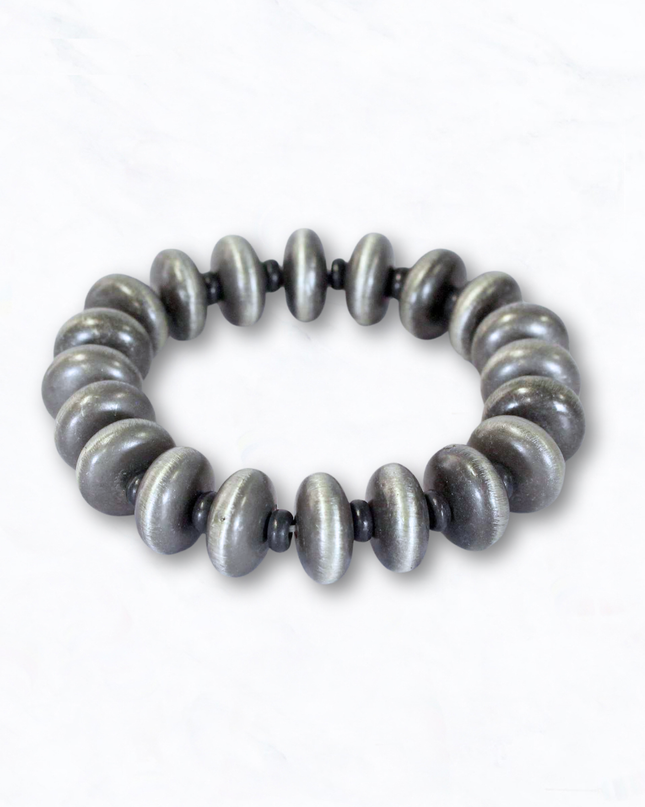 Western Navajo Pearl Beaded Stretch Bracelet