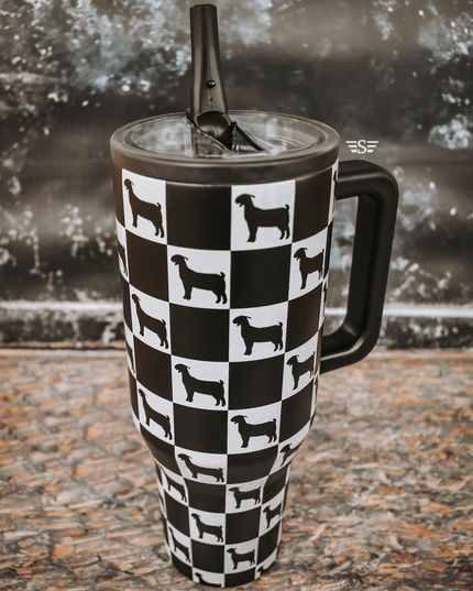 Checked Show Animal 40oz Cup