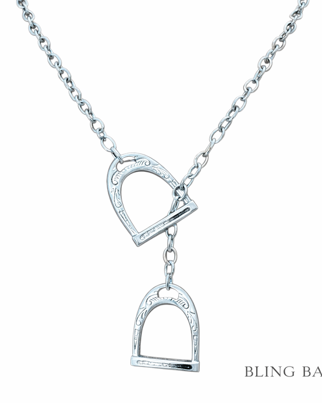 The Open Range Stirrup Necklace