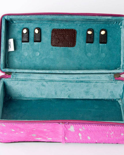 LC-ADBGA318D Jewelry Case Genuine Western Leather Women Bag