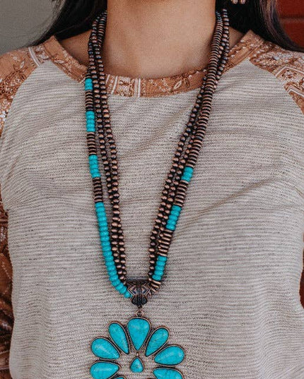 Where to begin Copper three strand necklace