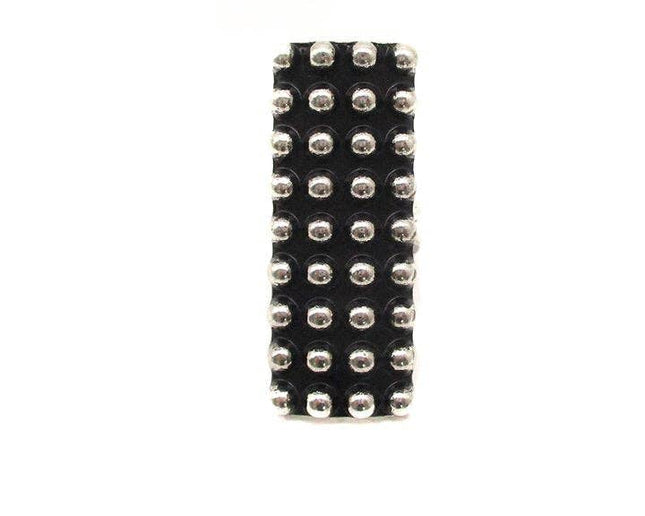 Western Rectangle Dot Bubble Cuff Ring