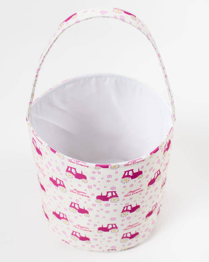 Floral Tractor Easter Basket