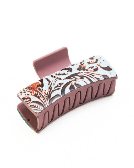 High Vista Hair Comb Clip In Peach and Brown