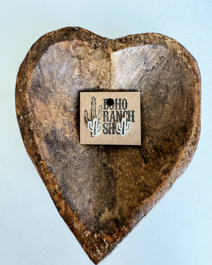 Western cut out paved Stud earrings - cowboy boots hat bow 