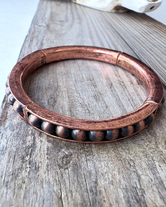Western Navajo Style Pearl Stretch Bracelet