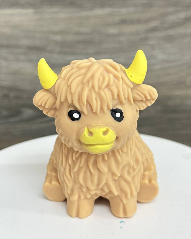 Cute Highland Cow Squishy Stress Relief Toy