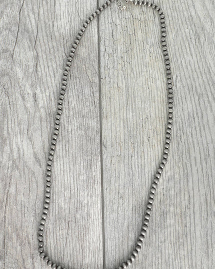 Western Navajo Pearl Beaded Long Necklace