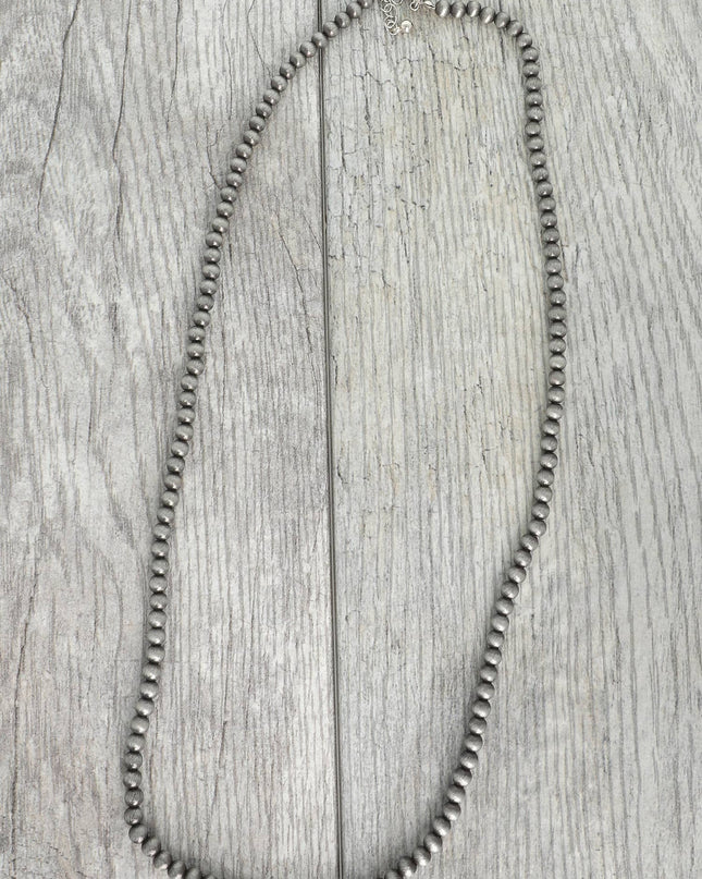 Western Navajo Pearl Beaded Long Necklace